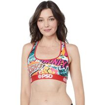 PSD Women's Comic Bank Sports Bra, Red, Size XSmall - $24.75