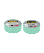Scotch Expressions 0.59&quot;x393&quot; Blue Weave Washi Tape 2 Pack - £7.55 GBP