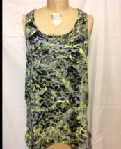 NWT Calvin Klein Performance Commuter High Low Active Tank  Black Neon XL - £20.53 GBP