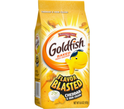Pepperidge Farms Goldfish Blasted Cheddar &amp; Sour Cream Crackers, 3-Pack 6.6 oz. - £24.56 GBP