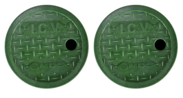 NDS D109-GL 6&quot; Green Round Valve Box Cover ICV – Plastic (2-Pack) - $11.87
