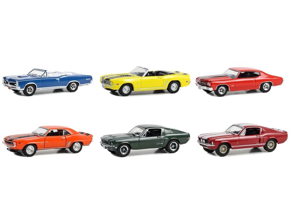 "Woodward Dream Cruise" Set of 6 pieces Series 1 1/64 Diecast Model Cars by Gre - £55.00 GBP