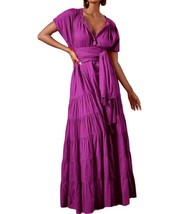 Erika Peña adella maxi dress in Magenta - size O-S - £191.66 GBP