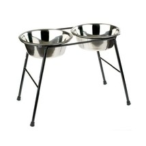 Caldex Double Feeder High Stand with Dishes, 370 mm/ 2500 ml  - $52.00
