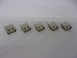 5Pcs Pack Lot Standard USB 2.0 Jack Socket Type A 180 Degrees Port Female 4 Pins - £7.90 GBP