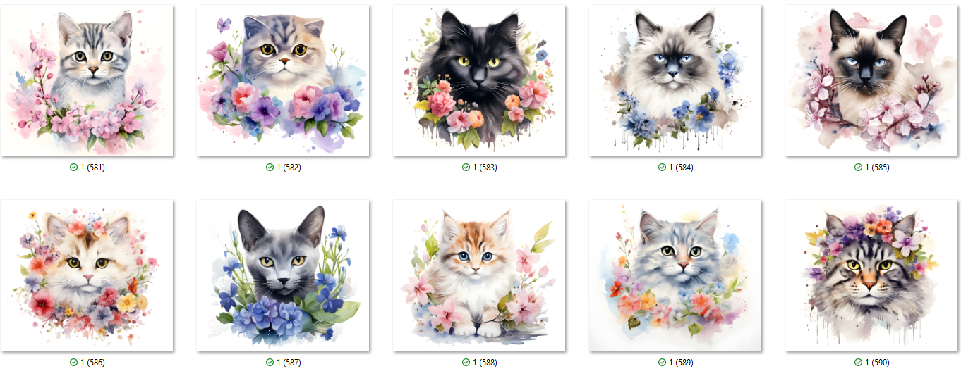 Cat & Dog Sublimation Ready To Press Transfer Prints Bundle Of 10 Transfer Desig Item image 4