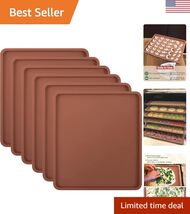 Reusable Silicone Tray Liners with Edge Design - Perfect for Dehydrating... - $74.22