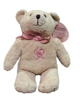 Vintage Avon Breast Cancer Pink Ribbon 7&quot; Plush Bear - £8.18 GBP