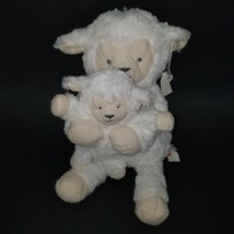 Cloud Island White Sheep Lamb Plush Lovey Rattle Mom Baby Stuffed Animal Toy - £27.11 GBP