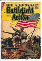 Battlefield Action #17 1957-Charlton-American Flag cover-Maurice Whitman-Kore... - £48.40 GBP