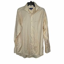 Sean John Men Dress Shirt Fine Tailoring 100% Cotton Collared Button Up Sz. L/16 - £13.35 GBP