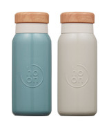 ALLGO Canister Mug Tumbler 13.5 oz (400ml) Bottle Cream / Green - £37.95 GBP