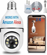 Optapower Light Bulb Security Camera With Extension Link Light Bulb Camera 2.4g  - £37.18 GBP