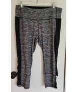Womens Plus 1X RBX Black/Gray Running Yoga Gym Athletic Cropped Pants Le... - $165.69 MXN