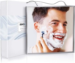 Innobeta Shower Mirror Fogless For Shaving &amp; Facial, 2 Chains Included - £26.91 GBP