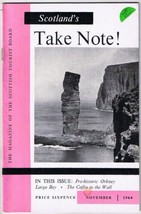 Scotland Take Note Magazine Tourist Board November 1964 32 Pages - $3.60
