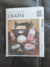 McCalls 2452 Fabric Tote Roll Caddy Pincushion Sewing Accessories Uncut Pattern - £13.66 GBP