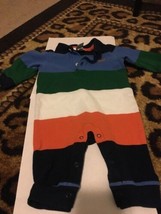 1 Pc Chaps Baby Boys Striped Jumpsuit Play Suit  Body Suit Size 3 Months - £25.84 GBP
