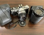 Olympus OM1 35mm SLR Film Camera w/ body cap & cover & Zoom lens -  Works - $164.09