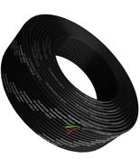 Tupavco Phone Cable 300ft Rounded Black Roll (100m Long) 4x1/0.4 26 AWG ... - £54.26 GBP