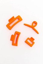 123 Amore women&#39;s claw clip set in Orange - size One Size - £23.98 GBP