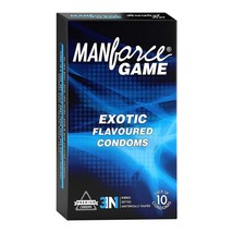 Manfore Exotic Game 3 in 1 Ribbed Dotted Condoms - 10 Count (Pack of 1) - £3.39 GBP