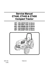 Bobcat CT440, CT445, CT450 Compact Tractor Service Manual SN 6987079(1-14) - €12,98 EUR