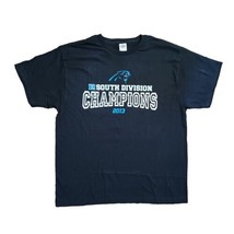 2013 Carolina Panthers Tee Shirt Size XL Black Conference Champions Short Sleeve - $15.84