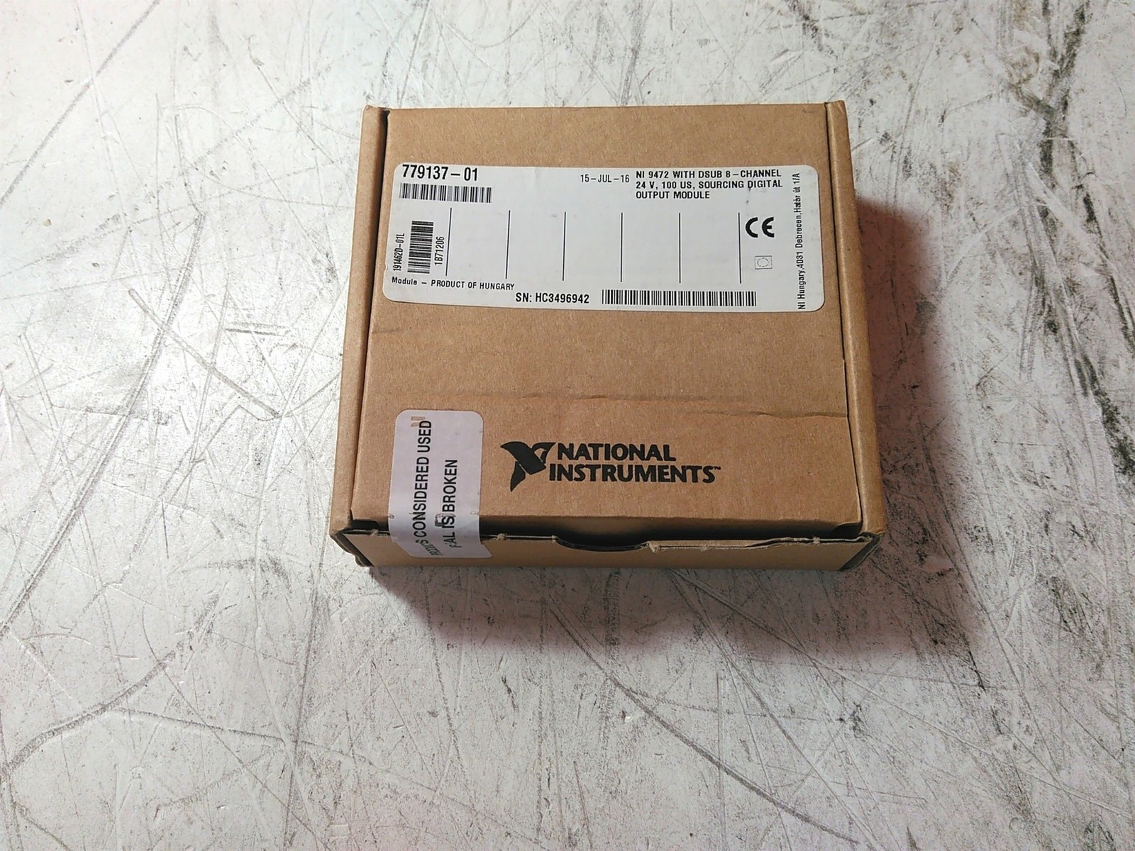 New National Instruments NI 9472 8-Channel C Series Digital Module Sealed - $332.50