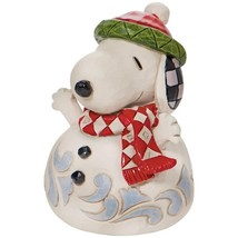 Jim Shore Peanuts Snoopy Snowman Miniature Figurine, 3.54&quot;, Multicolor, ... - $44.99
