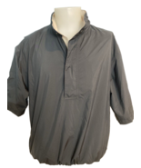 Dry Joys by Footjoy Men&#39;s Short Sleeve 1/4 Zip Pullover Golf Jacket Black L - $28.49