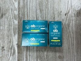 3 o.b. ORGANIC Cotton Tampons 24 Count Boxes REGULAR Non-Toxic 100% Orga... - $30.60 CAD