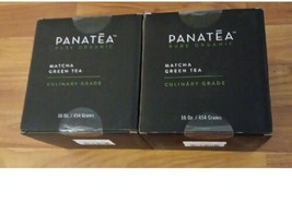 2x PANATEA Certified Organic Matcha Green Tea Powder | 1 LB 100% Pure Premium Cu - £31.56 GBP