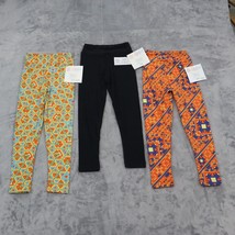 LulaRoe Pants Girls S Multicolor High Waist Pull On Set of 3 Leggings - $19.68