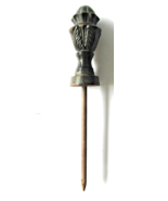 Antique Bronze Ornate Acanthus Leaf Post Finial 12&quot; Long  - €50,75 EUR