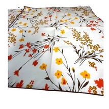 Spring Wildflowers Floral Cloth Napkins Large Multicolored Flowers 18” Set of 2 - £14.89 GBP