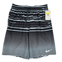 Nike Faded Stripe Breaker Men&#39;s Small 9&quot; Black Swim Trunks NESSD545-001 New - £21.43 GBP