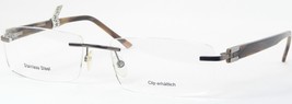 Herchen Optik 1201 2 Bronze /Brown Eyeglasses Glasses Rimless 56-16-140mm - £50.79 GBP