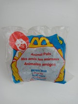 New 1997 McDonalds Happy Meal toy #5 Animal Pals Brown Bear. - £5.30 GBP