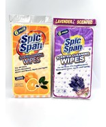 (2) Spic And Span Scented Lavender &amp; Orange Cleaning Wipes Packs 6 Packs - $369.07 MXN