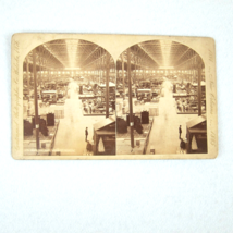 Antique 1884 New Orleans Exposition Stereoview #215 Main Building Aisle 57 RARE - £157.31 GBP