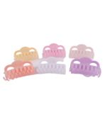 Collection 6 Claw Hair Clips Cool Colors New Hollywood Los Angeles - €10,41 EUR