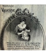 Mentholated Vaseline Chesebrough NY 1911 Advertisement Medical DWAA22 - £19.53 GBP