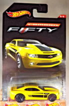 2017 Hot Wheels Camaro Fifty Series 8/8 &#39;13 COPO CAMARO Yellow w/Black 5 Spokes - £13.19 GBP