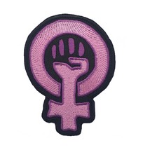 Feminism Symbol Embroidered Patch Iron On Size: 3.0 X 3.9 inches. - £5.92 GBP