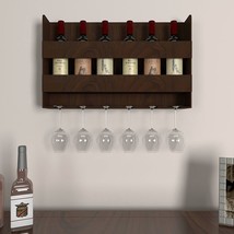 Mini Bar Cabinet, Walnut Finish - £257.23 GBP
