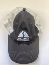 Whittaker Mountaineering Baseball Cap Gray White Snapback Mesh - £11.62 GBP
