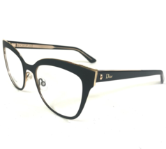 Christian Dior Eyeglasses Frames Montaigne n11 IEB Black Gold Cat Eye 51-20-145 - $186.79