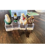 Hallmark Keepsake Miniature Ornament Ice Block Buddies 4 pc Cake Topper ... - $25.22