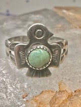 Phoenix ring turquoise pinky band size 2.75 Bell Trading Co sterling silver wome - $77.22